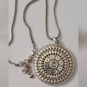 Brighton Africa Stories Basket Reversible Swarovski Crystal Necklace Euc Vintage